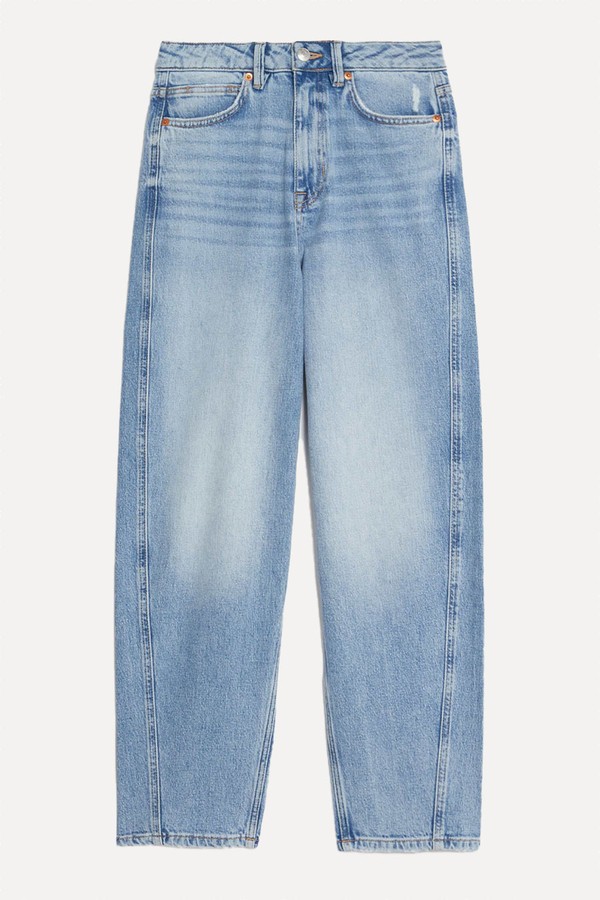 High Waisted Carrot Leg Ankle Grazer Jeans from Marks & Spencer