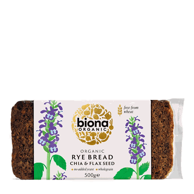 Yeast Free Rye Chia & Flax Seed Bread from Biona Organic