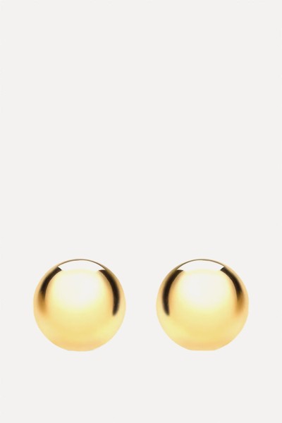 18ct Gold Ball Stud Earrings from IBB