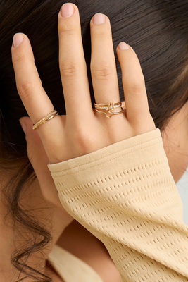 Cursive Letter Ring from Mejuri