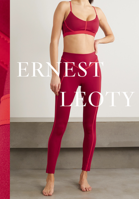 Corset Paneled Stretch Leggings  from Ernest Leoty