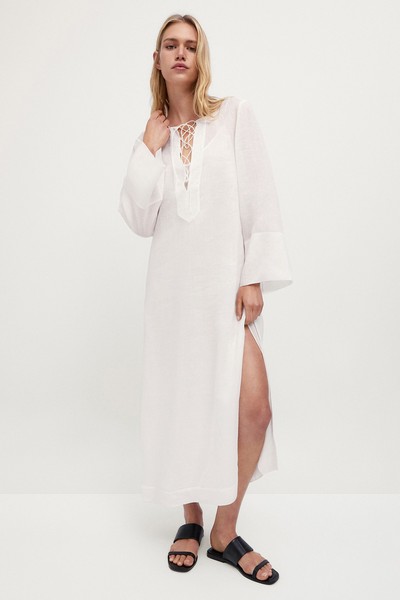 100% Ramie Tunic Dress from Massimo Dutti