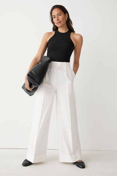 Wide Press Crease Trousers from & Other Stories