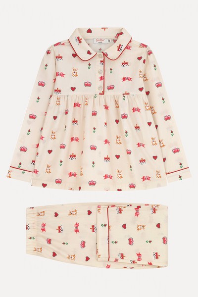 Royal Ditsy Frill Woven PJ Set from Cath Kidston