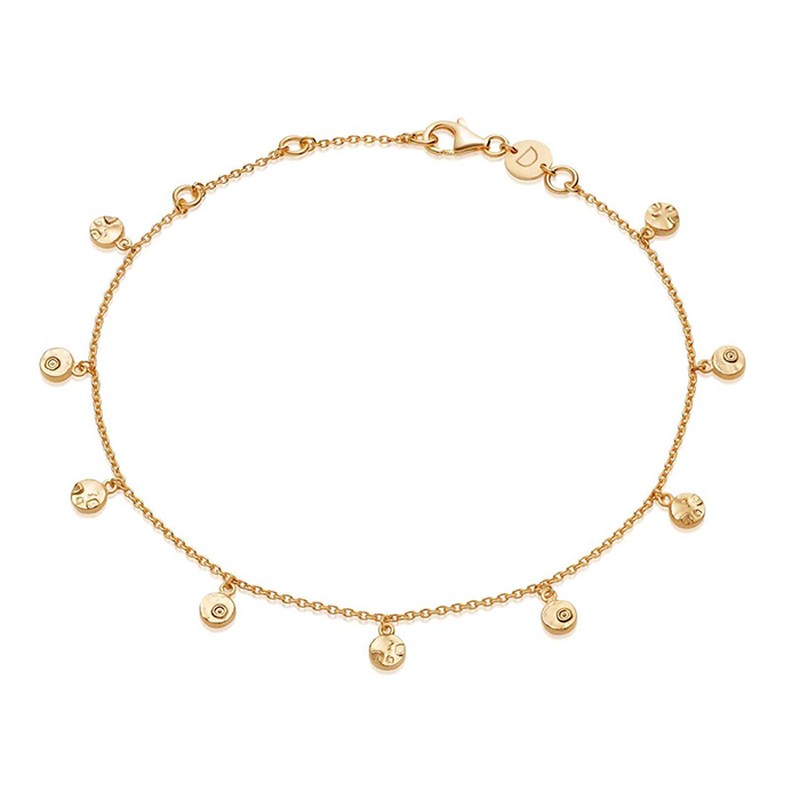 Isla Shell Charm Anklet from Daisy Jewellery