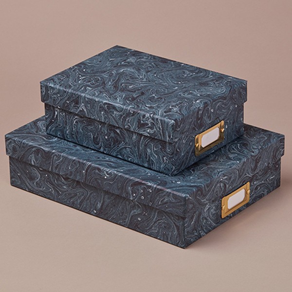 Handmade Marbled Archival Box from Choosing Keeping