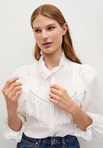 Openwork Detail Blouse