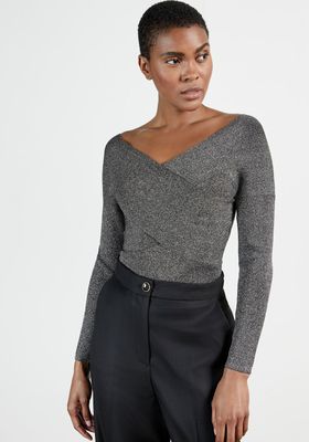 Kyyra Off The Shoulder Long Sleeve Knitted Top