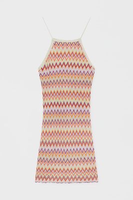 Short Zig Zag Crochet Dress from Pull & Bear