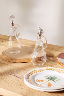 Macondo Oil & Vinegar Glass Bottle Set from Johanna Ortiz