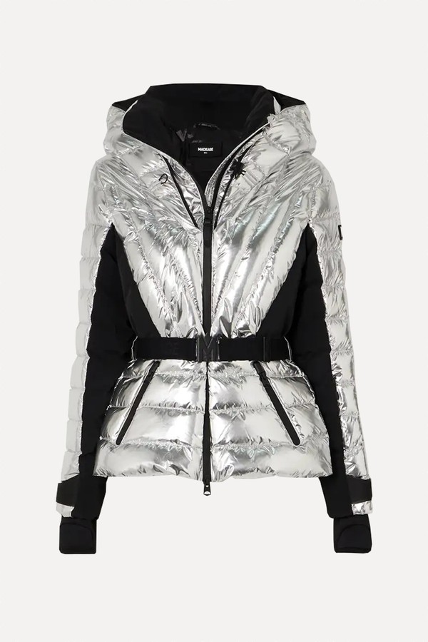 Elita Metallic Quilted Down Ski Jacket from Mackage 
