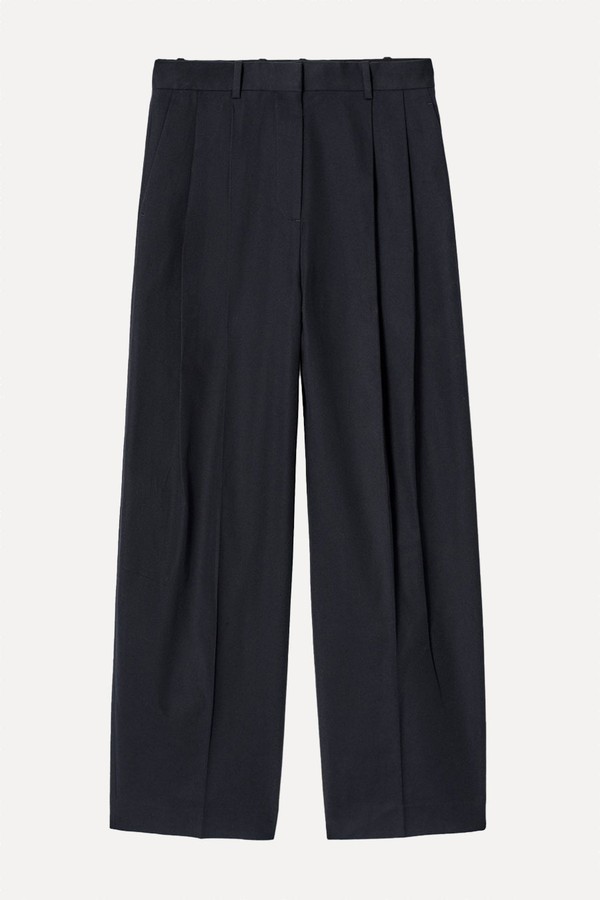 Relaxed Cotton Wide-Leg Trousers from COS