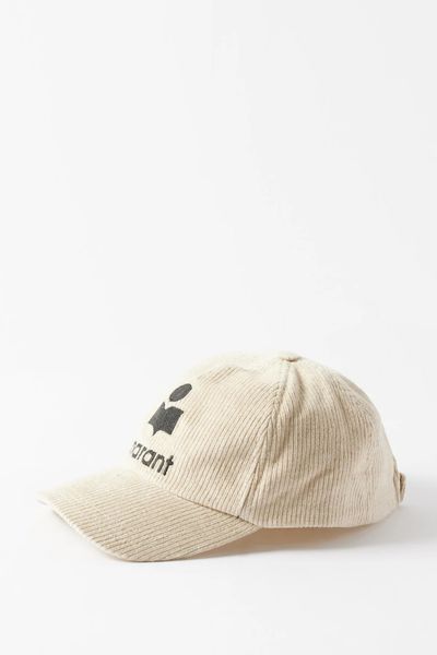 Tyron Logo-Embroidered Corduroy Baseball Cap from Isabel Marant 