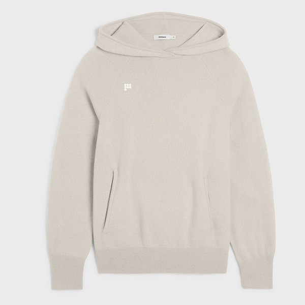 Recycled Cashmere Hoodie Oatmeal