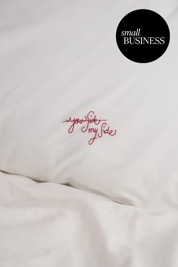 Hand Embroidered Pillowcases from La Jambu