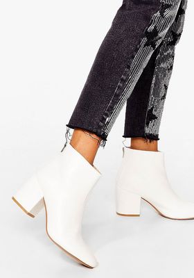 Stand By Me Faux Leather Ankle Boots from Nasty Gal