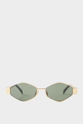 Hexagonal Metal Sunglasses  from  Celine Eyewear