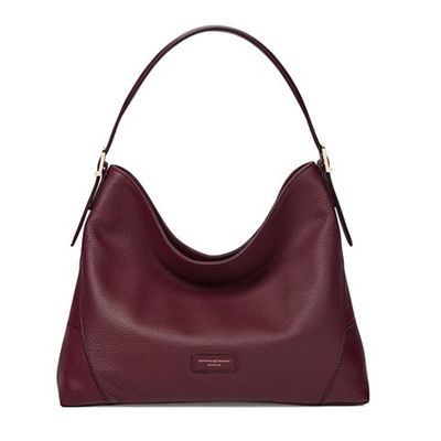 Small ‘A’ Hobo Bag Bordeaux
