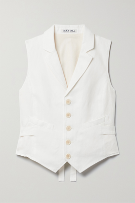 Suitish Linen, Tencel & Cotton-Blend Twill Vest from Alex Mill