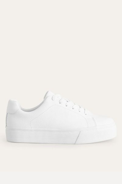 Leather Flatform Trainers