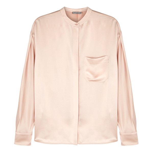 Blush Silk Satin Blouse from Vince