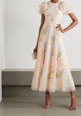 Elin Blossom Sequin-Embellished Midi Dress from Needle & Thread
