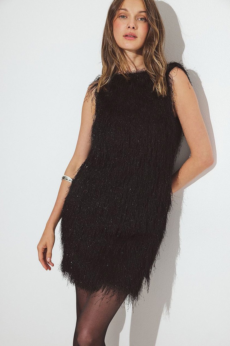 Fringe Mini Dress from NA-KD