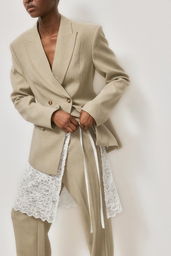 Lace Tie Mini Skirt from NA-KD