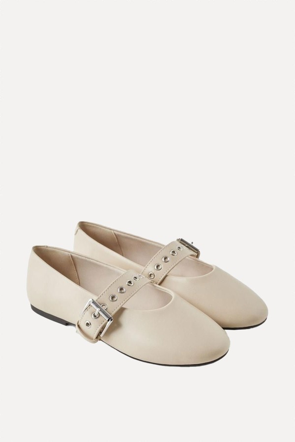 Ballet Flats With Buckle