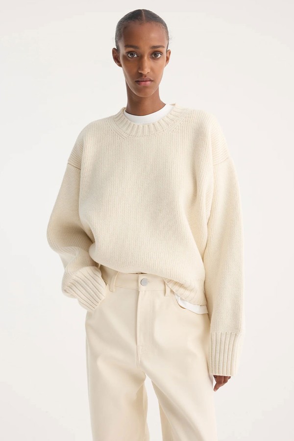 Sculptural Compact Crewneck  from róhe