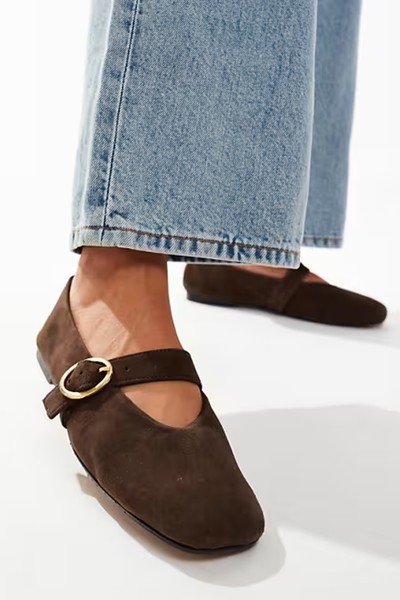 Leather Mary Jane Ballet Flats from ASOS