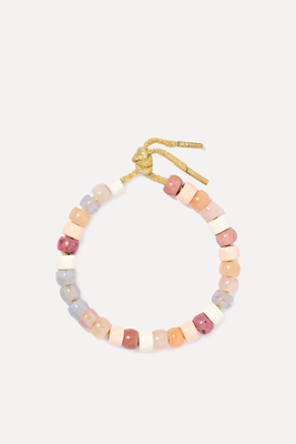 Forte Beads 18-Karat Gold & Lurex Multi-Stone Bracelet from Carolina Bucci x LoveShackFancy 
