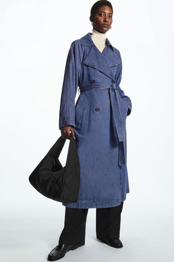 Belted Denim Trench Coat from COS