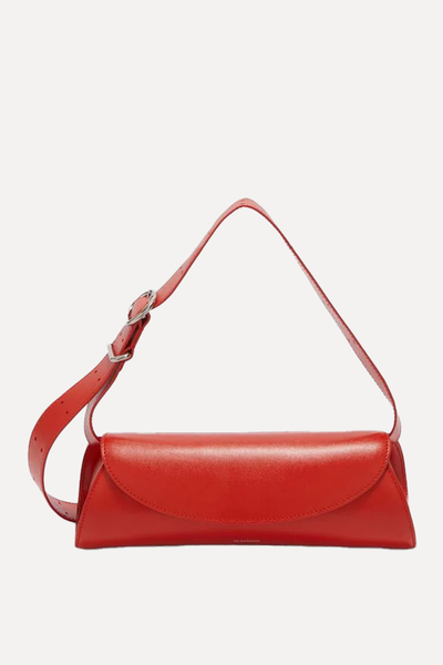 Cannolo Leather Shoulder Bag from Jil Sander