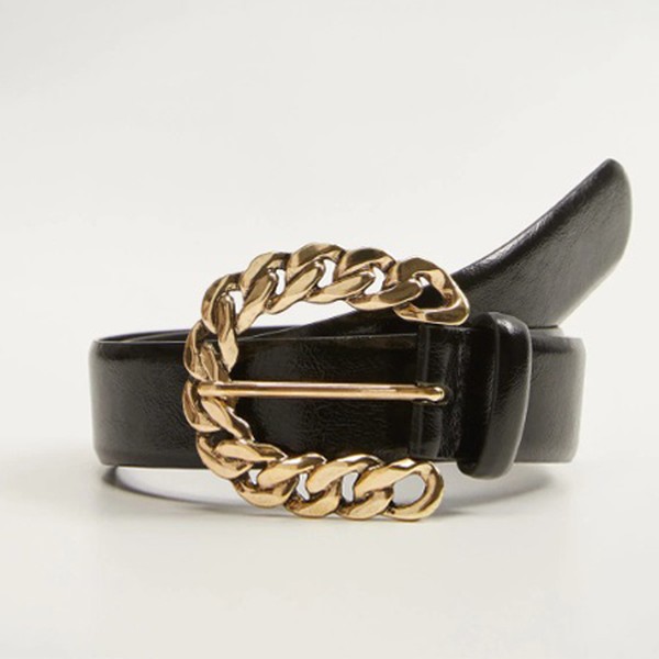 Embossed Buckle Belt from Mango