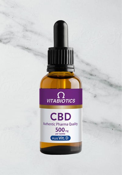 Vitabiotics Brains CBD 500mg Plus Vitamin D