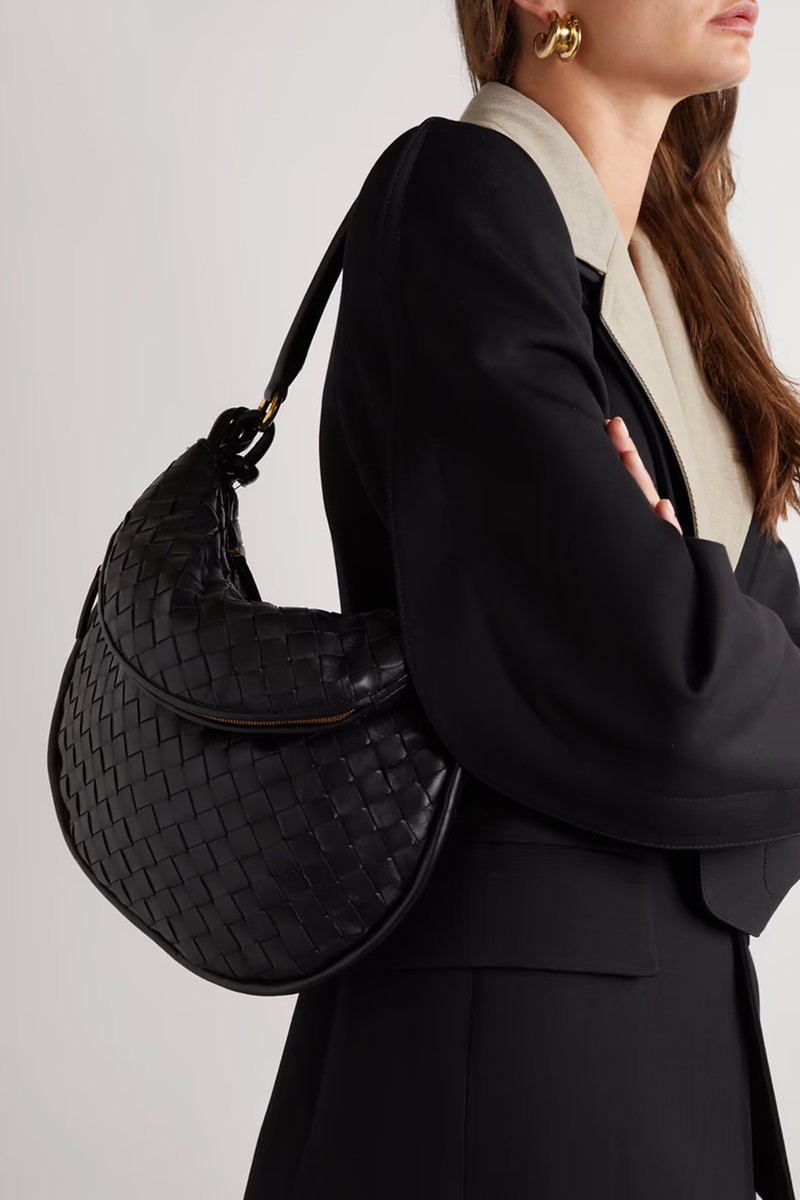 Gemelli Medium Intrecciato Leather Shoulder Bag from Bottega Veneta