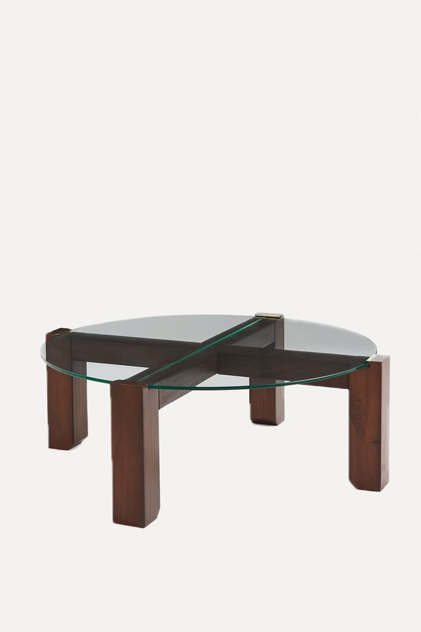 Glass-Top Coffee Table