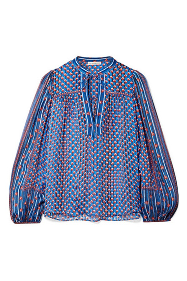 Silk Jacquard Blouse from Ulla Johnson