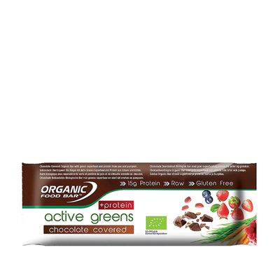 Active Greens Chocolate Covered With Protein from Organic Food Bar 