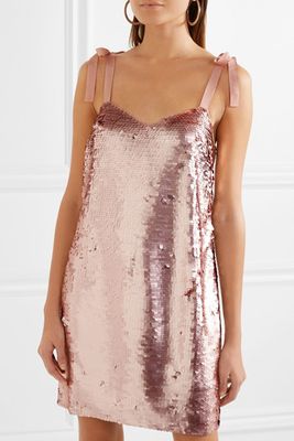 Yokners Paillette-Embellished Tulle Mini Dress from J. Crew