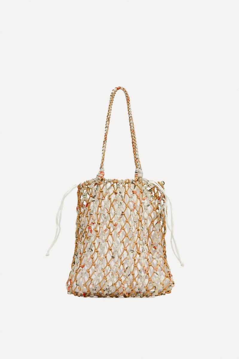 Braided Woven Handbag from Zara