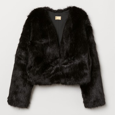 Short Faux Fur Jacket from H&M