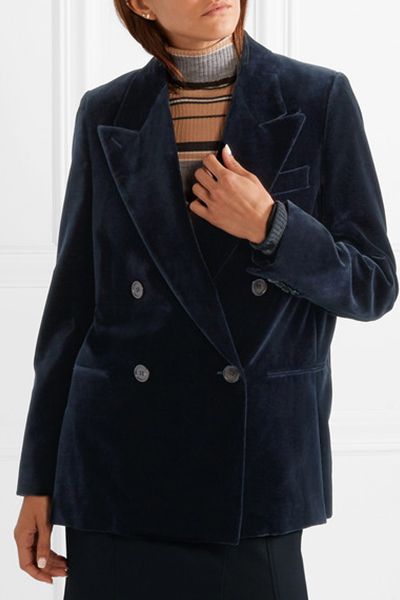 Double Breasted Cotton Velvet Blazer from Acne Studios