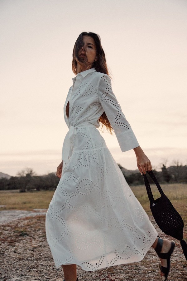 Embroidered Midi Dress from Zara