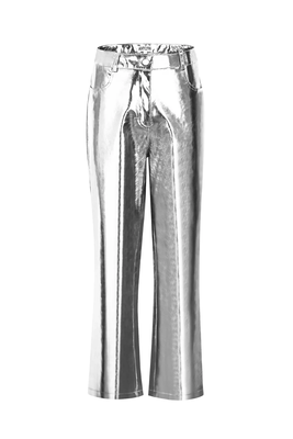 Lupe Silver Metallic Trousers from Amy Lynn
