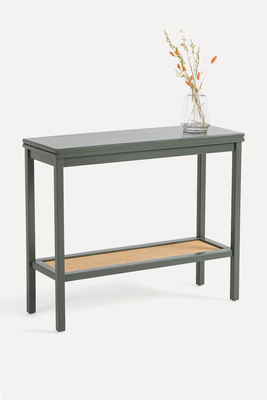 Gabin Solid Pine & Cane Double Level Console Table  from La Redoute 