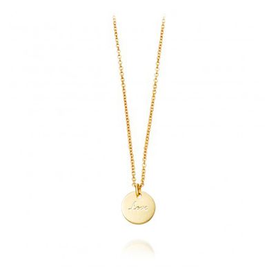 Tiny Love Disc Pendant Necklace from Astley Clarke