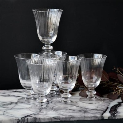 Ribbed Wine Glasses Set Of 6 from Liv's