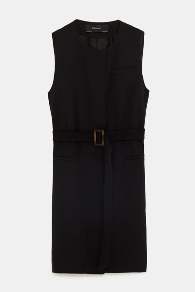 Waistcoat With Belt from Zara